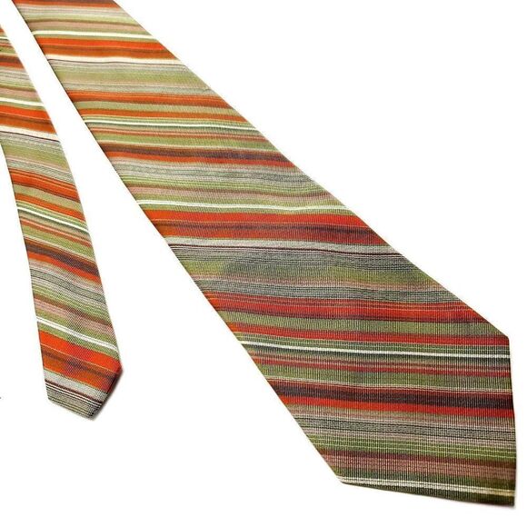 Dockers Multi Colored‎ Silk Tie Woven Striped - Picture 1 of 7